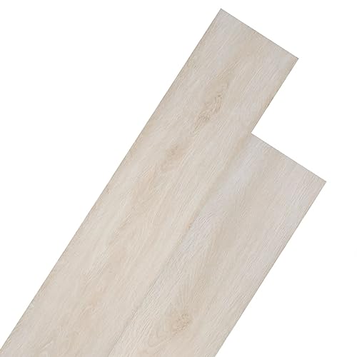 Listoni Autoadesivi In Pvc 5,21 Mq 2 Mm Rovere Bianco Classico