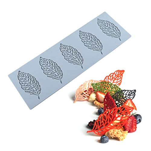 Ziran Foglie Forma Torta Stampo In Silicone Foglie Fondente Foglia Stampo Per Caramelle Per Pasta Di Zucchero, Cioccolato, Fondente, Burro, Sapone