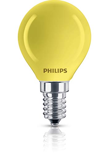 Philips Lampadina A Goccia 15 Watt E14, Giallo