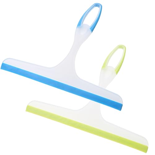 2Pcs Tergivetro Per Doccia,Lavavetri Spatola Vetro Doccia Tergivetro In Silicone Tergipavimento Multiuso Per Pulire E Asciuga Vetri Piastrelle Finestr