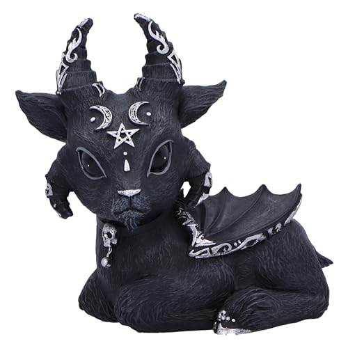 Nemesis Now Baal Figurine 9 Cm, Resina, Cult Cuties Da Collezione, Capra Baal, Capra Occulta Spaventosamente Adorabile, Regalo Di Capra Spettrale, Fus