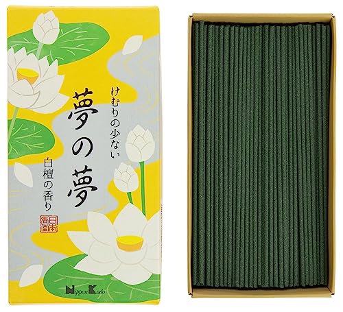 Nippon Kodo | Incenso Yume No Yume, Bastoncini Di Incenso Naturale Giapponese, Fragranza Sandalo, Circa 200Pz