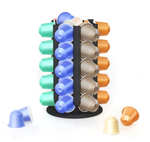 Newground Designs Portacapsule Per Nespresso (30+ Capsule) - Dispenser Di Capsule, Supporto Per Capsule, Capsule, Torre