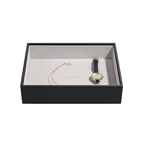 Stacker Black Deep Open Jewellery Box