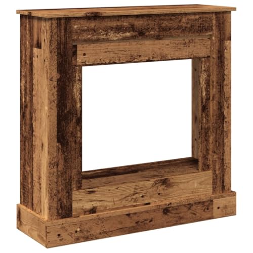 Vidaxl Cornice Per Camino Legno Antico 90X30X90 Cm In Truciolato, Cornice Per Caminetto, Struttura Per Camino, Decorazione Camino, Telaio Per Camino