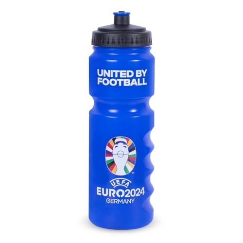 Hy-Pro Euro 2024 Bottiglia Di Plastica Da 750 Ml, Licenza Ufficiale, 0,75 L, Riutilizzabile, Ugello Retrattile, Leggera, Bottiglia Sportiva, Senza Bpa