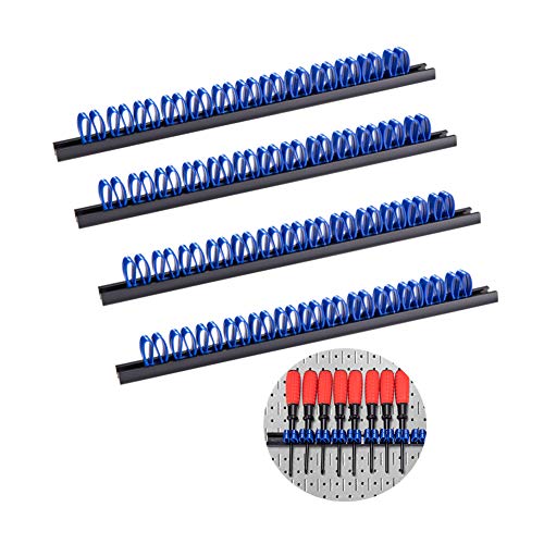 3-H Porta Cacciaviti Parete 4 Pezzi, Supporto Attrezzi Parete Clip Mobile E Alta Tensione Per Tenere Portautensili Cacciaviti Per Cacciavite Chiave In