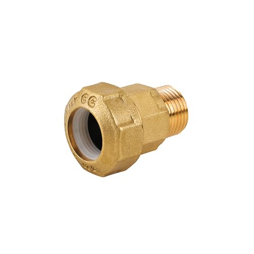 Raccordo Maschio In Ottone Per Tubo Pe 3/4 X 25 Raccordi Polietilene Ottone