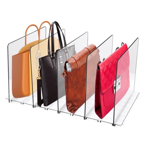 Bestyijo Divisori Per Mensole In Plastica, Divisori Per Mensole Staccabili, 41 X 24 X 20.7 Cm, Divisori Multifunzionali, Separatori Per Guardaroba Tra