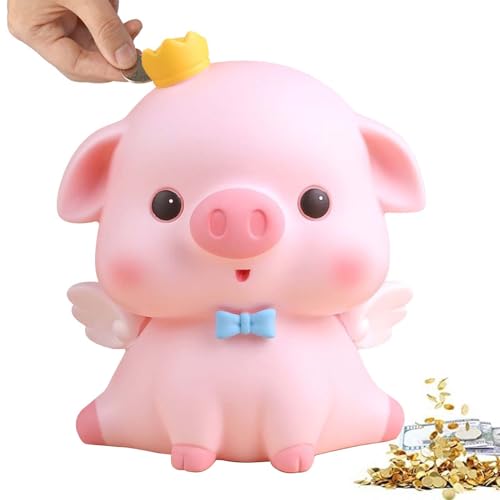 Leikurvo Salvadanaio Rosa Porcellino Salvadanaio Kawaii Plastica Salvadanaio Salvadanaio Apribile Piggy Bank Banca Moneta Banca Maiale Portafortuna In