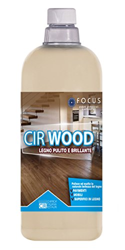 Cir - Chimica Italiana Restauri Cirwood - Detergente Neutro Rigenerante Per Pavimentazioni E Superfici In Legno E Parquet - Flacone Da 1 Litro