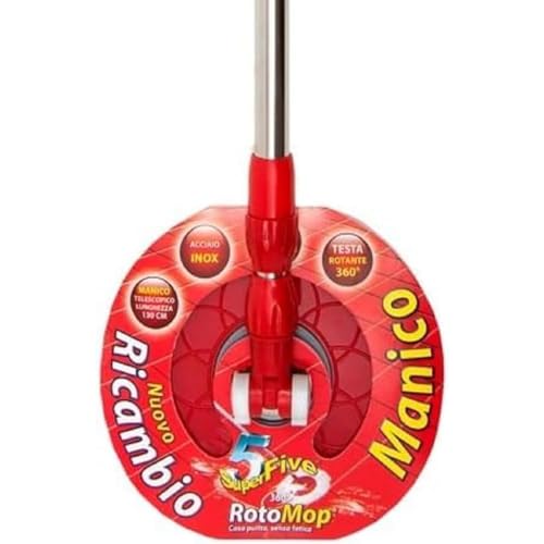 Glooke Selected Sp-562551 Rotomop Ricarica Kit 360, Manico E Testa Rotante