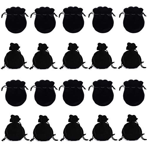 Xcsj 20Pcs Sacchetto Regalo In Velluto Sacchetti Per Gioielli In Velluto Sacchetti Di Tessuto In Velluto Borsa Con Coulisse Per Gioielleria Regalo Par
