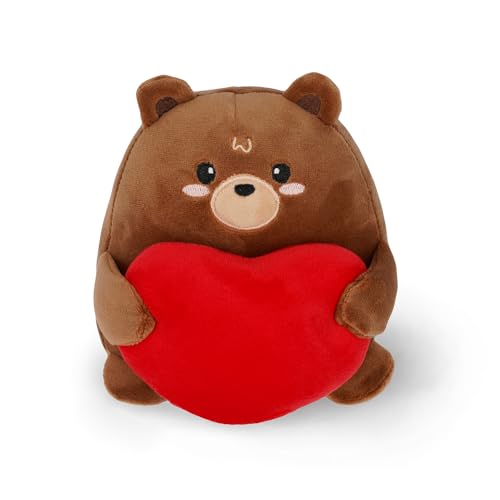 Legami - Orsetto Di Peluche Con Cuore, Super Cute, Orso Di Peluche Morbido Con Cuore, Sta In Piedi Da Solo, Idea Regalo San Valentino, Dimensioni 12,5