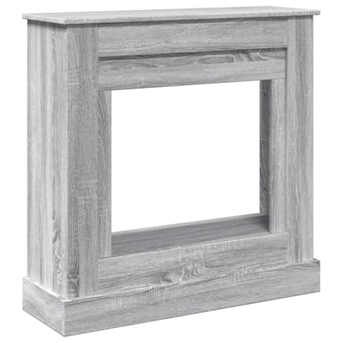 Vidaxl Cornice Per Camino Grigio Sonoma 90X30X90 Cm In Truciolato, Cornice Per Caminetto, Struttura Per Camino, Decorazione Camino, Telaio Per Camino