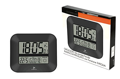 Lowell Orologio Parete Radiocontrollato Grigio Jd9906