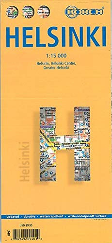 9783866094017 Helsinki. Map Borch 1:15.000: Helsinki, Helsinki C...ater Helsinki