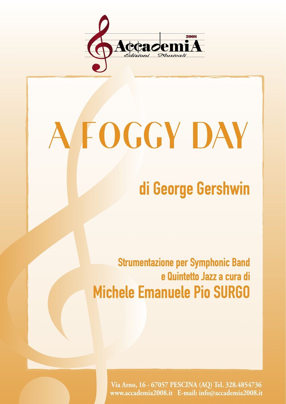 Libri George Gershwin - A Foggy Day. Strumentazione Per Symphonic Band E Quintet
