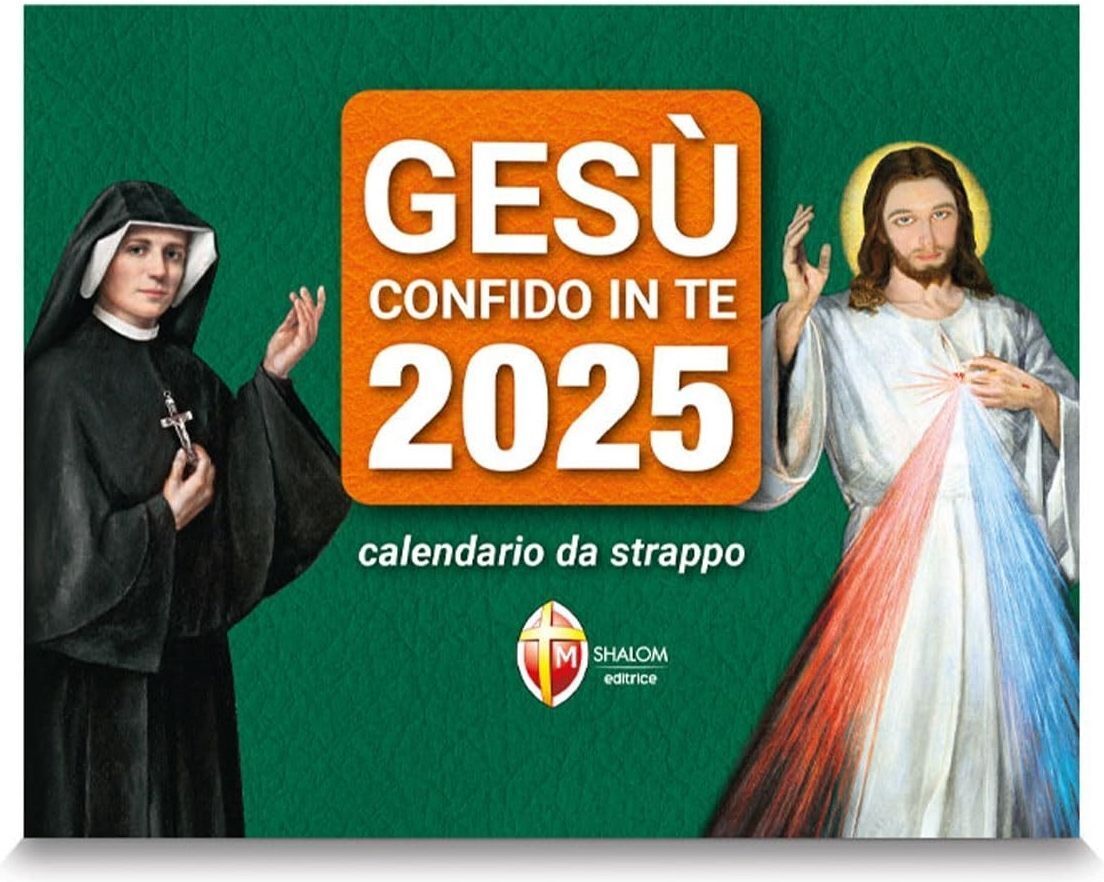 Calendari Gesu Confido In Te. Calendario A Strappo 2025