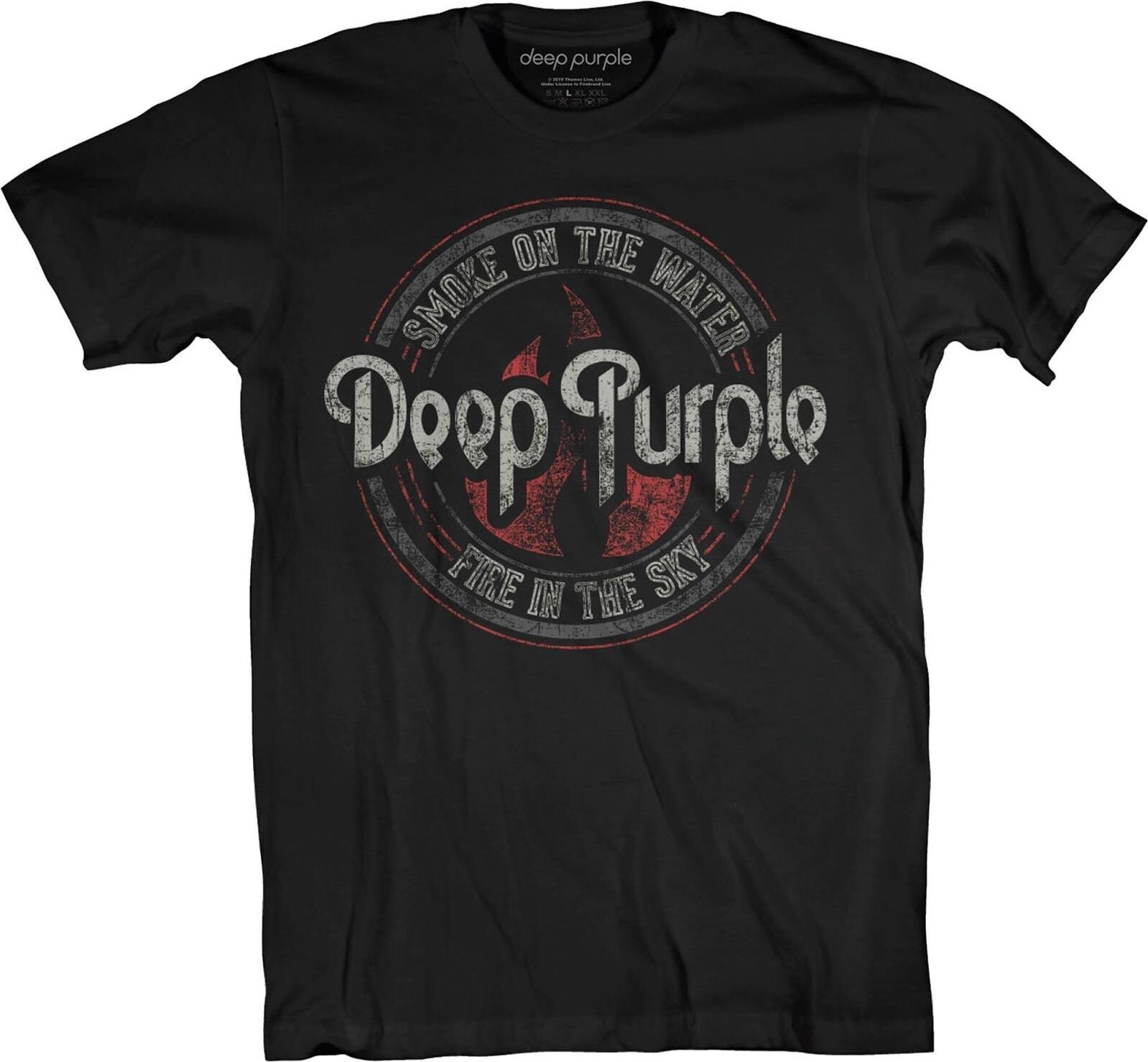 Deep Purple: Smoke Circle (T-Shirt Unisex Tg. L) -