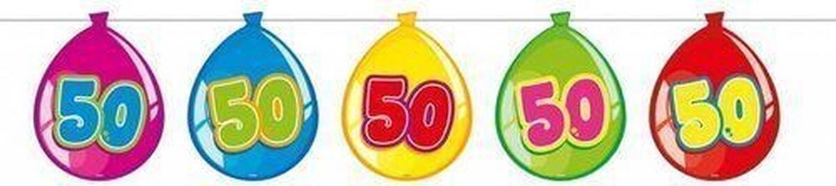 Folat: Flagbanner Balloonshape 50. Festone Palloncini Nr. 50 -