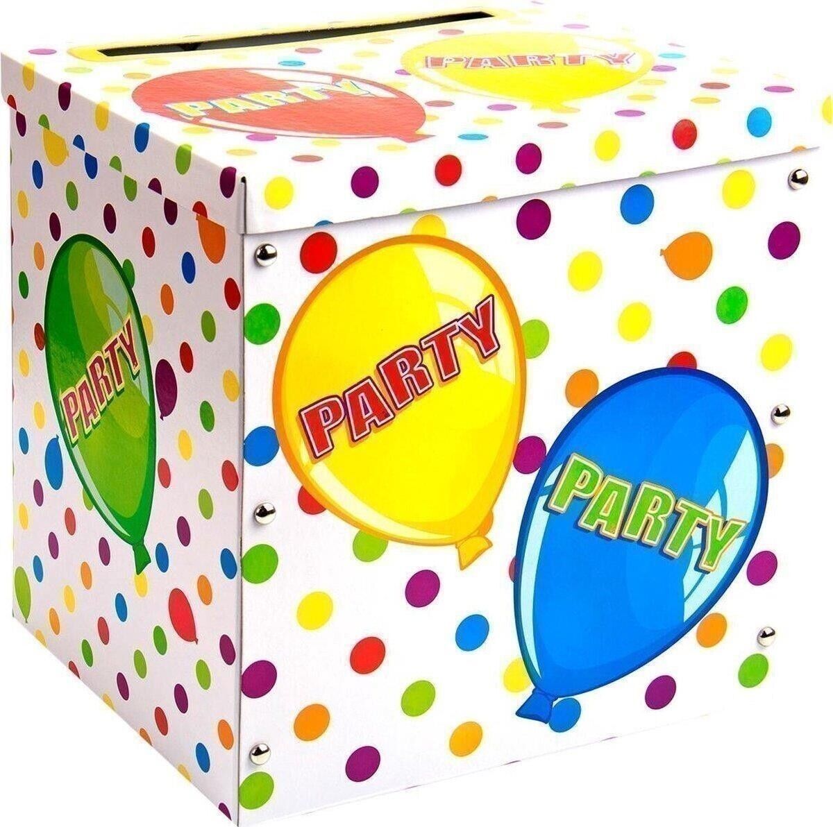 Folat: Enveloppe Gift Box Balloon Party. Scatola Card Box Party Palloncini -