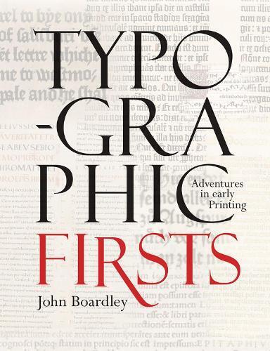 John Boardley Typographic Firsts (Copertina rigida)
