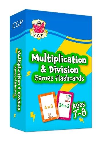 CGP Books Multiplication & Division Games Flashcards for Ages (Copertina rigida)