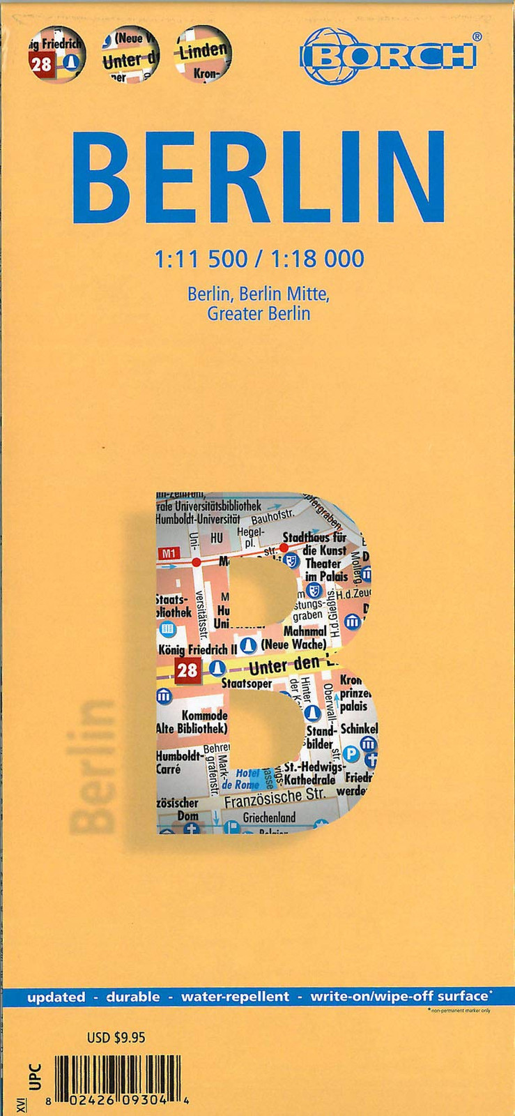 9783866093041 Berlin. Map 1: 11.500 / 1: 18.000: Einzelkarten: B...dministrative