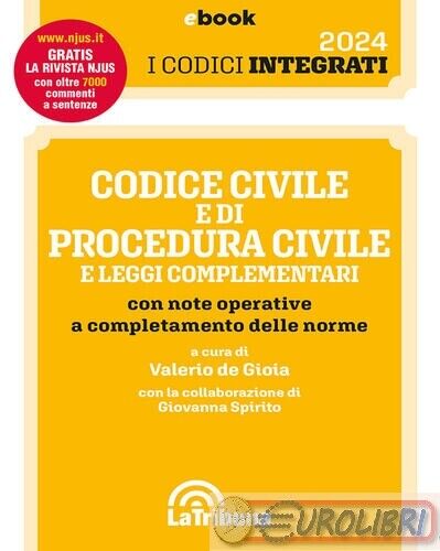 9788829114351 A.A.V.V. Codice civile e di procedura civile e leggi complementari