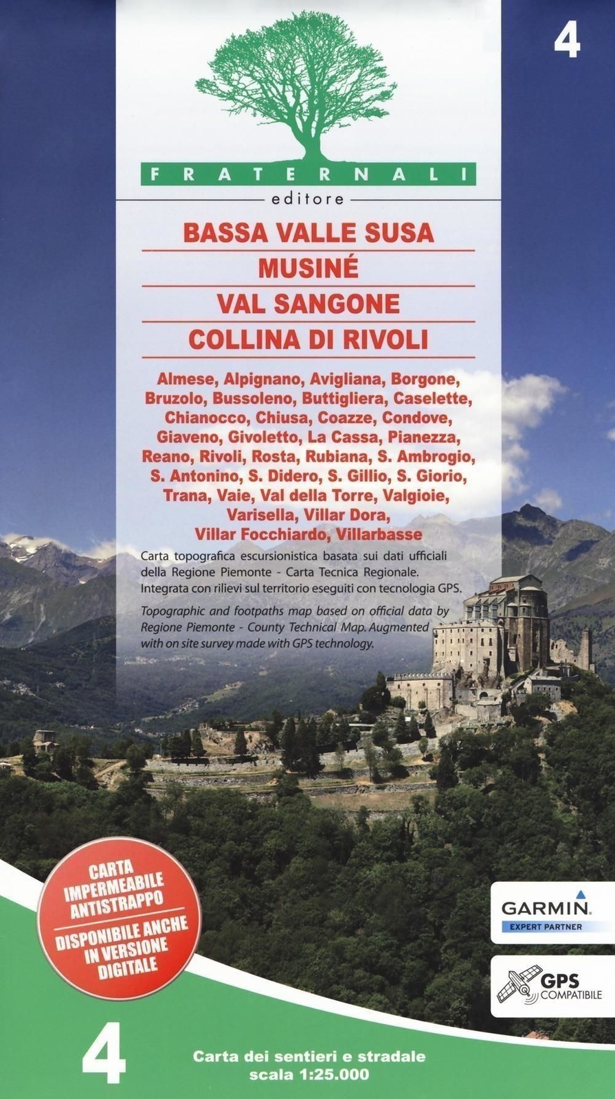 Libri Carta N. 4. Bassa Valle Susa, Musine, Val Sangone, Collina Di Rivoli. Cart