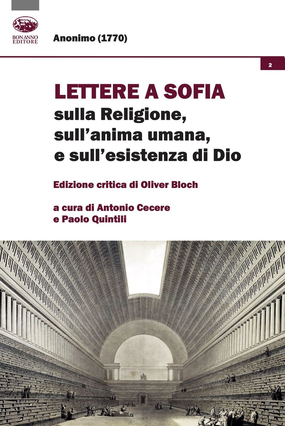 Libri Bloch Oliver - Lettere A Sophia Sulla Religione, Sull'anima Umana E Sull'e