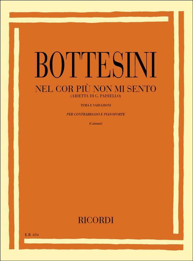 Nel Cor Piu Non Mi Sento (Arietta Di G. Paisiello) - Bottesini - Contr e piano