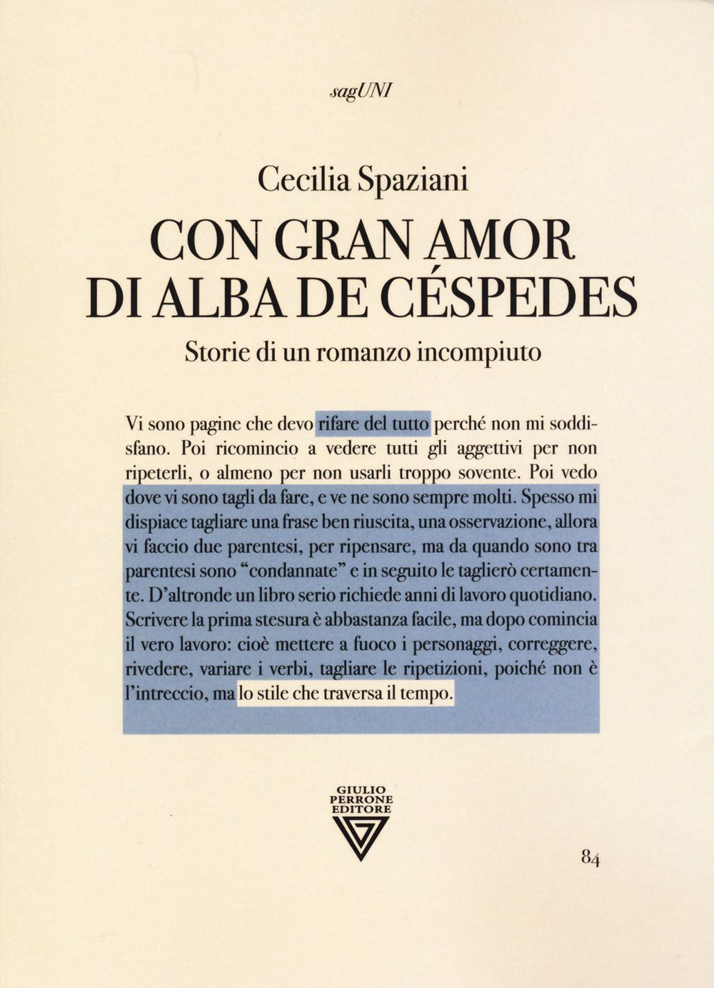 Libri Spaziani Cecilia - Con Gran Amor Di Alba De Cespedes. Storie Di Un Romanzo