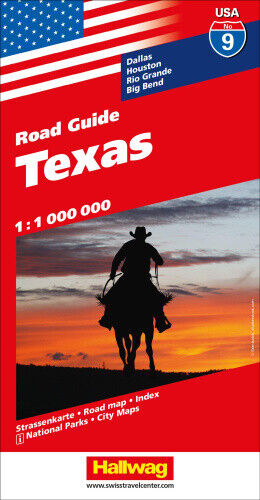 Texas Nr. 09 USA Road Guide 1:1 Mio. by Hallwag Kümmerly+Frey AG