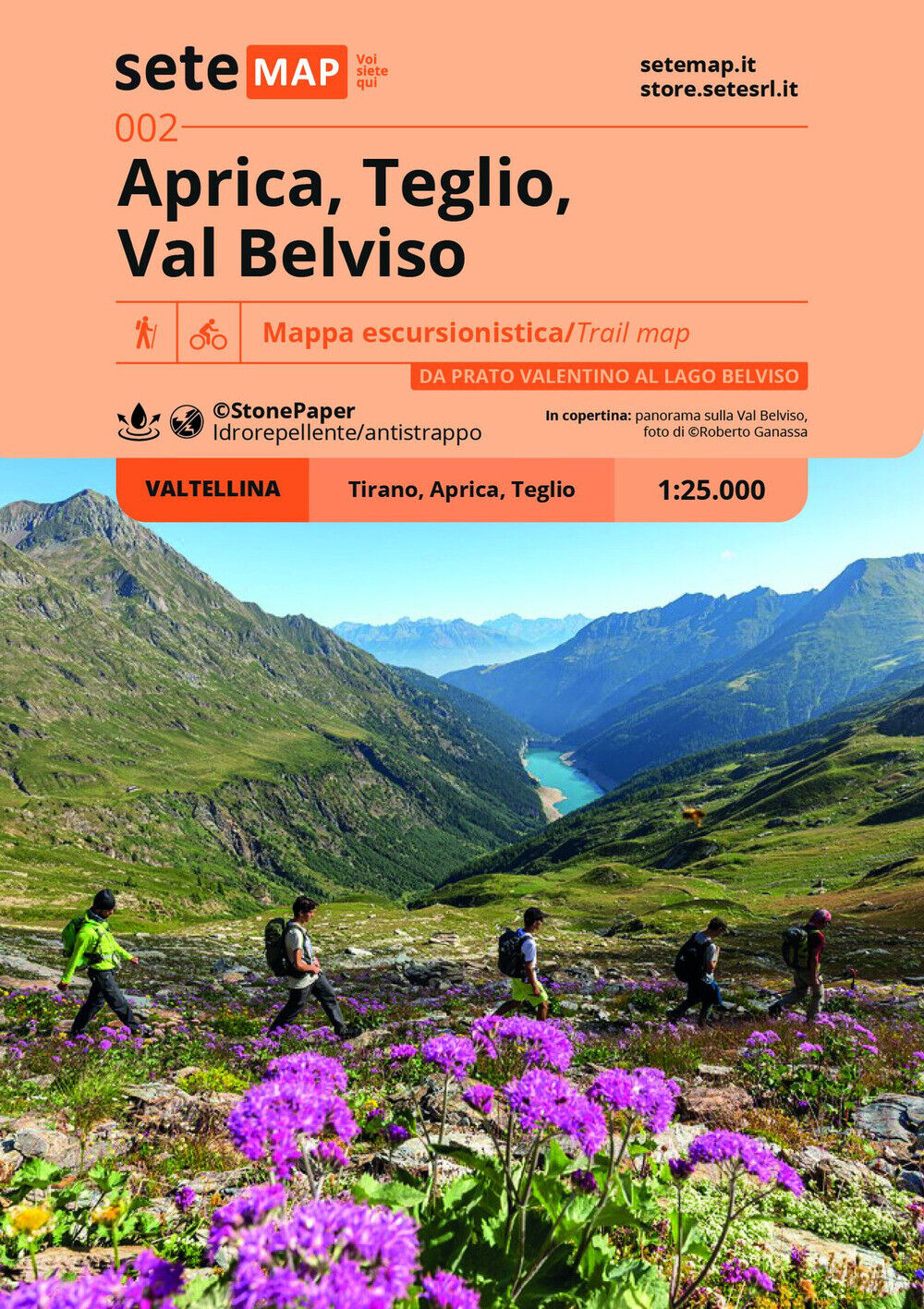 Aprica, Teglio, Val Belviso. Carta escursionistica in scala 1:25.000. Da P...