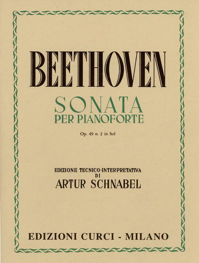 Sonata op. 49, n. 2 in Sol - Ludwig van Beethoven - Pianoforte