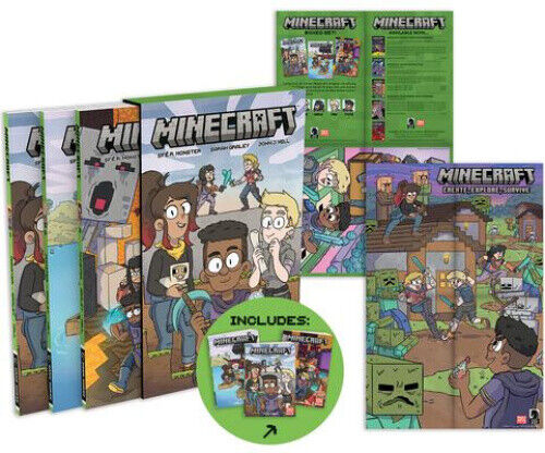 Minecraft Boxed Set (Graphic Novels) by Graley, Sarah