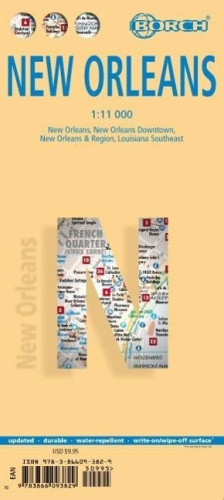 New Orleans, Borch Map: New Orleans, New Orleans Downtown, New Orleans &