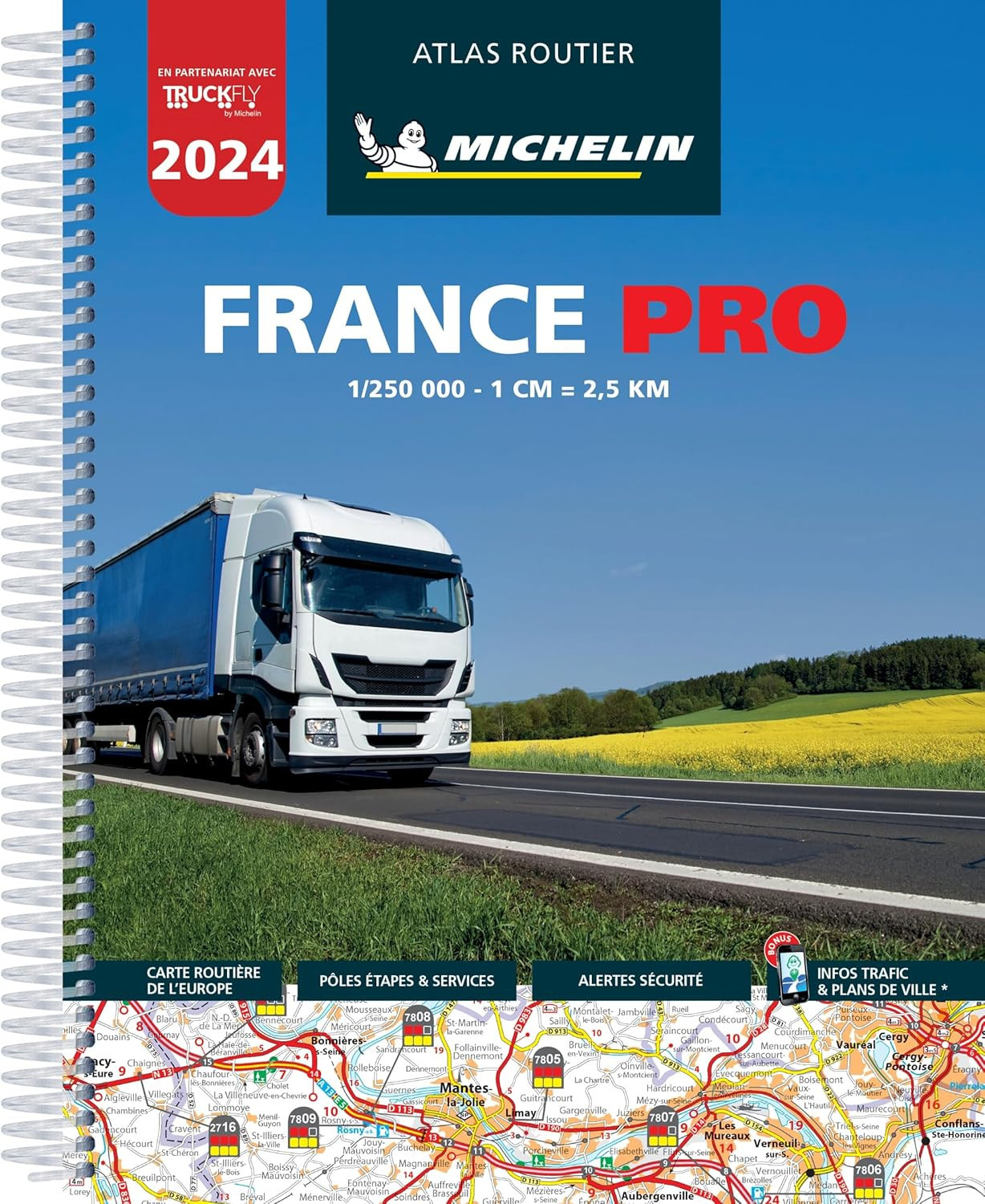 9782067261334 Atlas routier France PRO 2024 Michelin