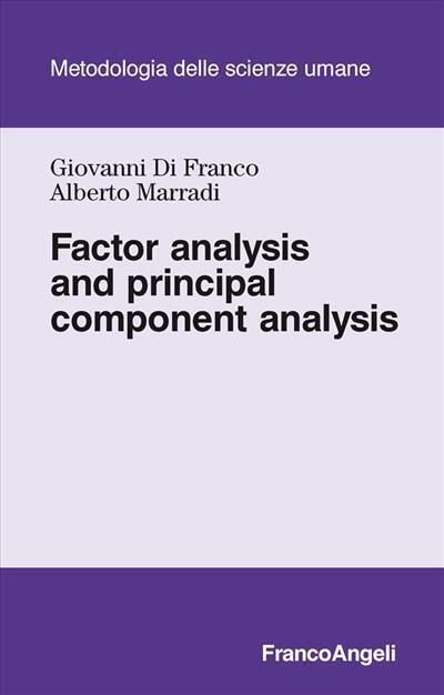 9788820457525 Factor analysis and principal component analysis - Giovanni Di Fra