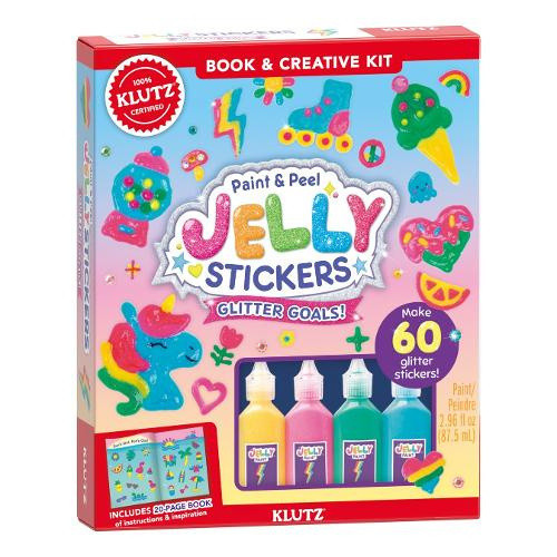 Paint & Peel Jelly Stickers: Glitter Goals! (Klutz) by Editors of Klutz