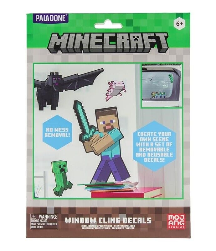 Paladone: Minecraft Window Cling Decals -
