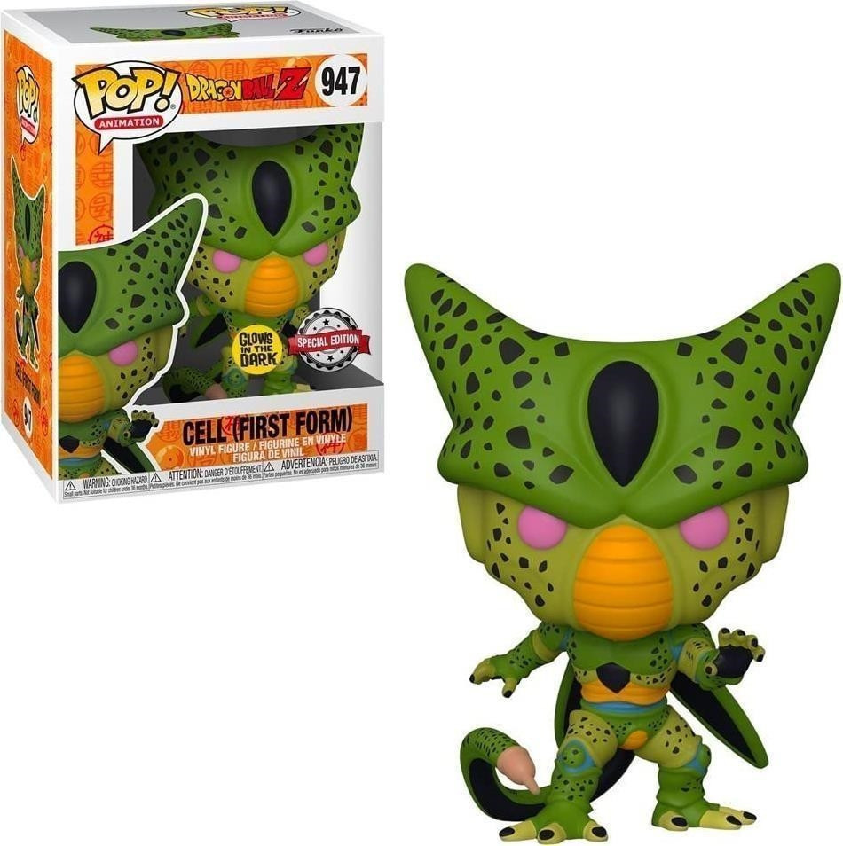 Dragon Ball Z: Funko Pop! Animation - Cell (First Form) (Vinyl Figure 947) (Glow