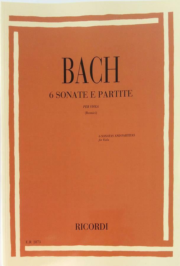 6 Sonate E Partite BWV 1001 - 1006 -  per viola - Johann Sebastian Bach