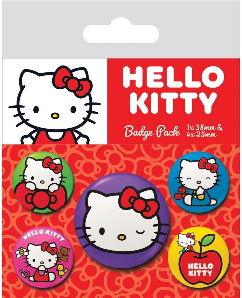 Pyramid: Hello Kitty (Colourful Poses) Badge Pack -