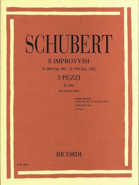 8 IMPROVVISI OPUS 90 - OPUS 142 - SCHUBERT - PIANOFORTE