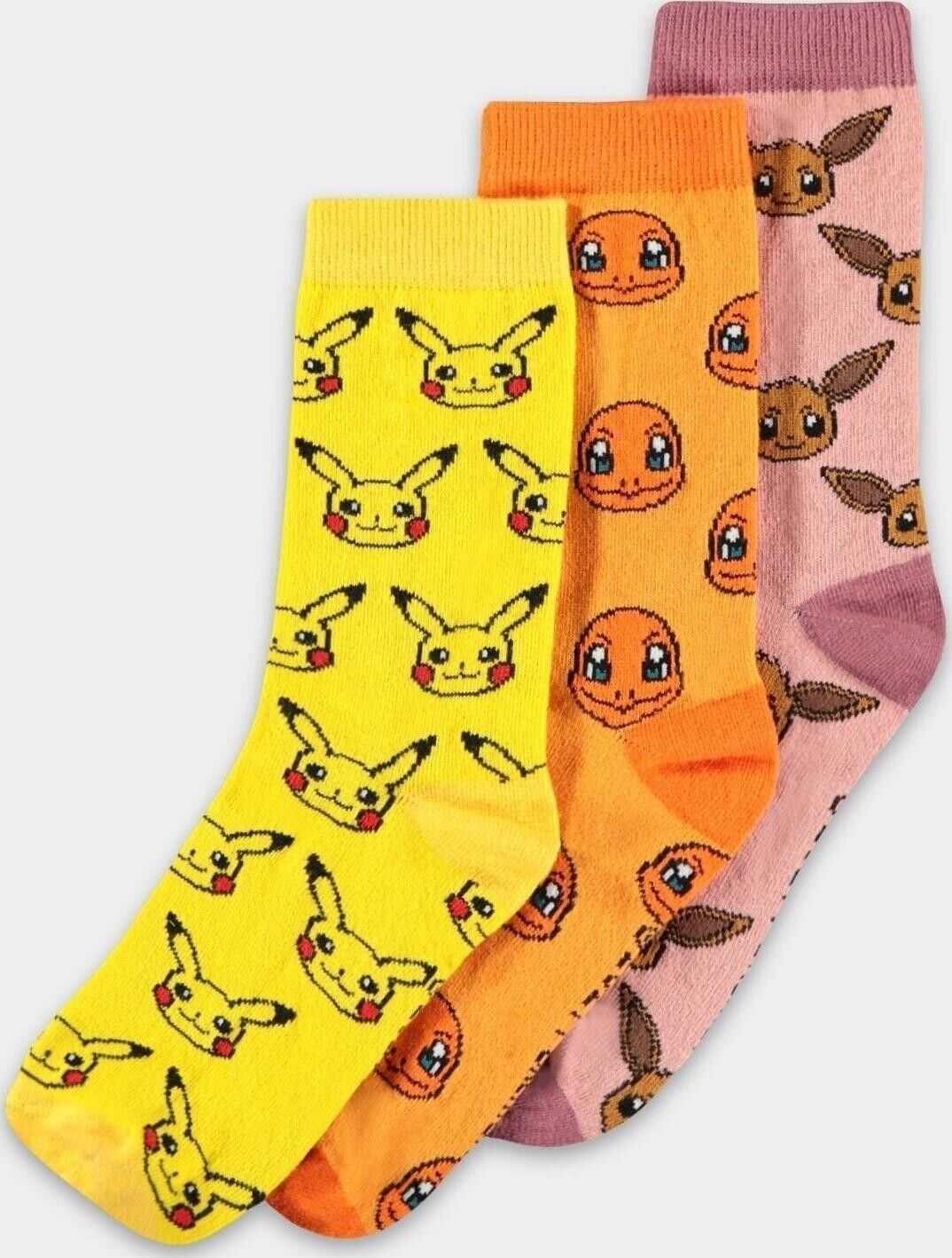 Pokemon: Crew Socks Black (Calzini Tg. 43/46) (3Pack) -
