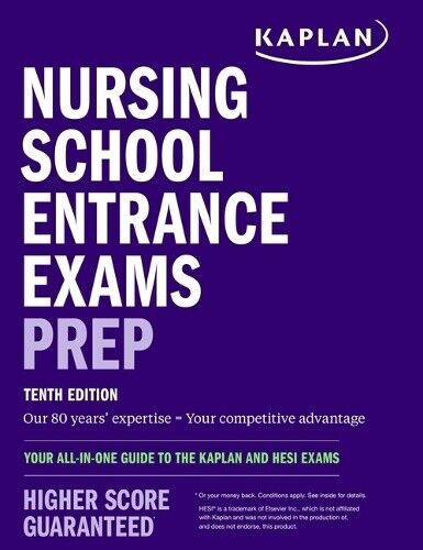 Nursing School Entrance Exams Prep (Tascabile) Kaplan Test Prep