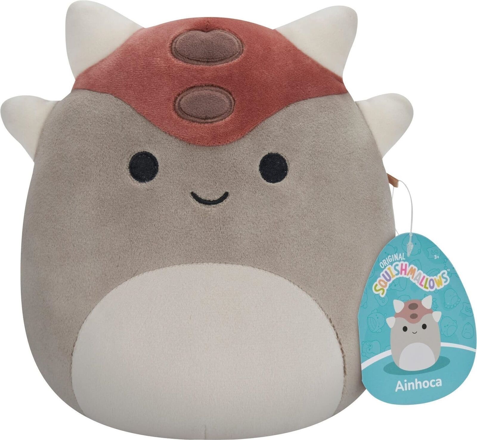 Squishmallows: Rei Toys - Peluche 20 Cm Serie 3 - Ankylosaurus -